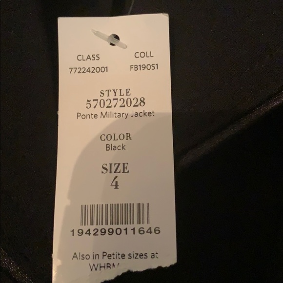 White House Black Market military jacket with tags - Picture 3 of 6